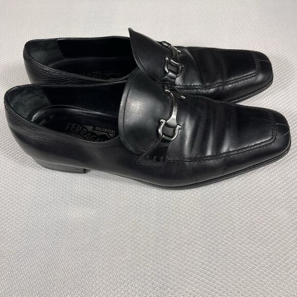 Salvatore Ferragamo Gregory Leather Shoes Size 9.5 2E Made In‎ Italy main image 10